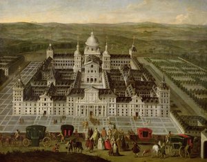 View of El Escorial by Spanish School